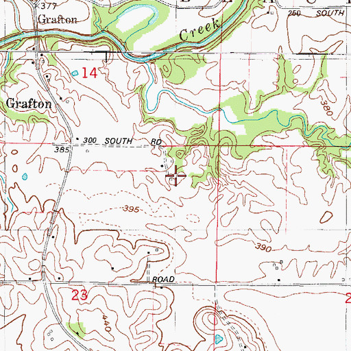 Topographic Map of Parrish Airport, IN