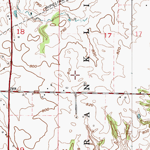 Topographic Map of 4 Winds Aerodrome, IN