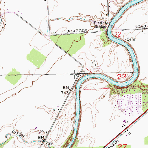 Topographic Map of Air Park Field, IN