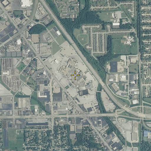 Aerial/Satellite Image of Georgetown Plaza, IN