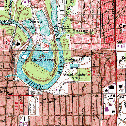 Topographic Map of Culbertson Ditch, IN