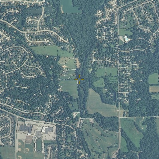 Aerial/Satellite Image of Lost Drain, IN