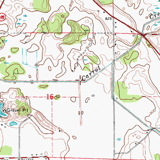 Topographic Map of Thumma Ditch, IN
