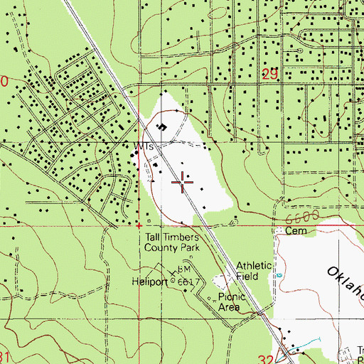 Topographic Map of Overgaard Post Office, AZ