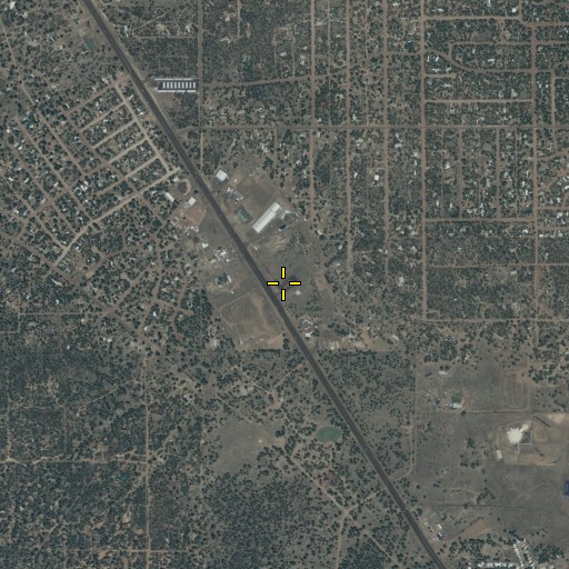 Aerial/Satellite Image of Overgaard Post Office, AZ