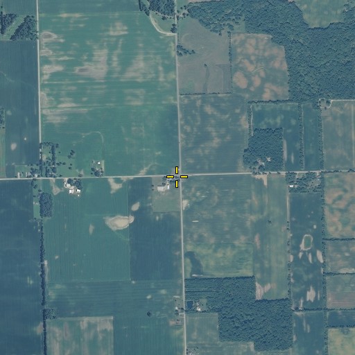 Aerial/Satellite Image of Milners Corner, IN