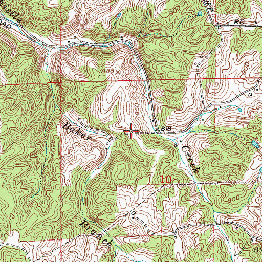 Topographic Map of Swartz School (historical), IN