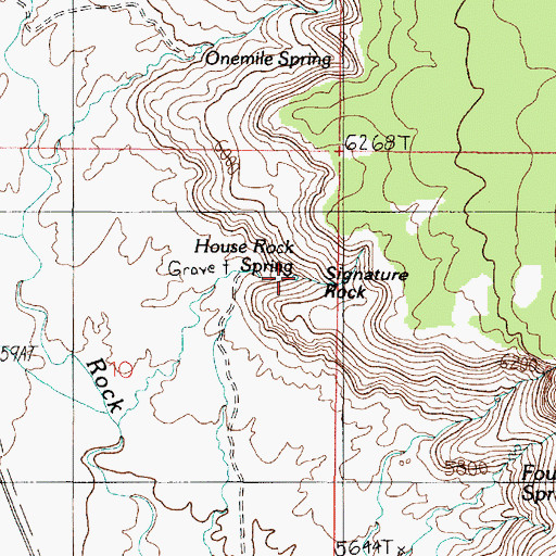 Topographic Map of House Rock Spring, AZ