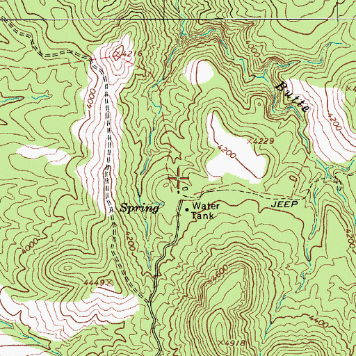 Topographic Map of Haystack Butte Headquarters, AZ