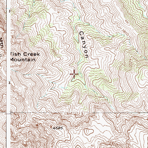 Topographic Map of Mud Spring, AZ