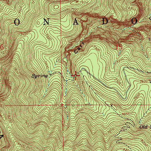 Topographic Map of Ramsey Vista Campground, AZ