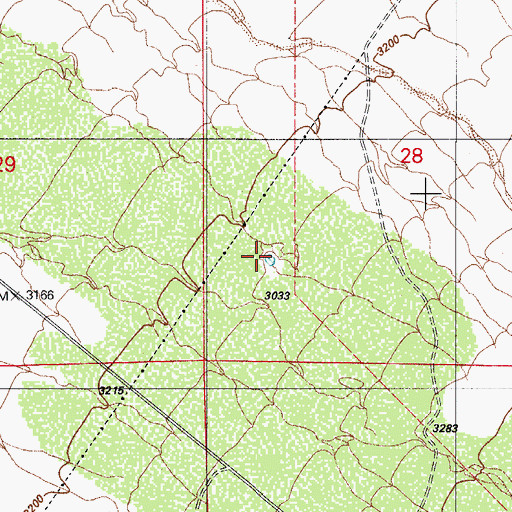 Topographic Map of West Tank, AZ