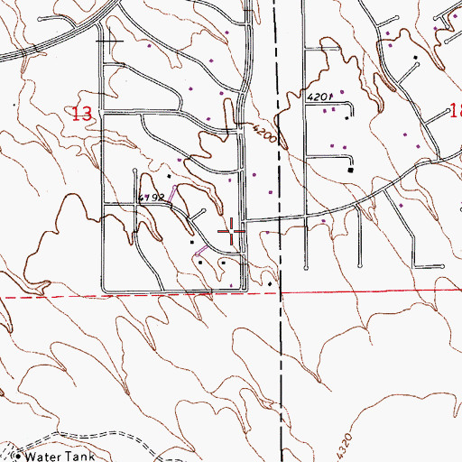 Topographic Map of Pimaco Two, AZ