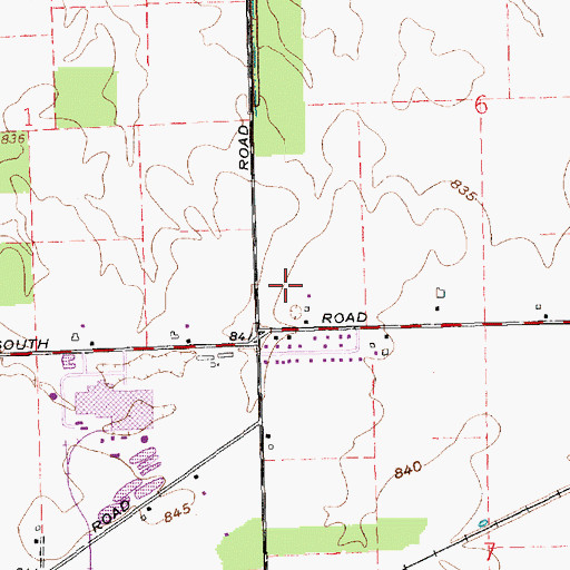 Topographic Map of Wells County, IN