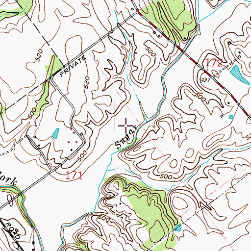 Topographic Map of Clark County, IN