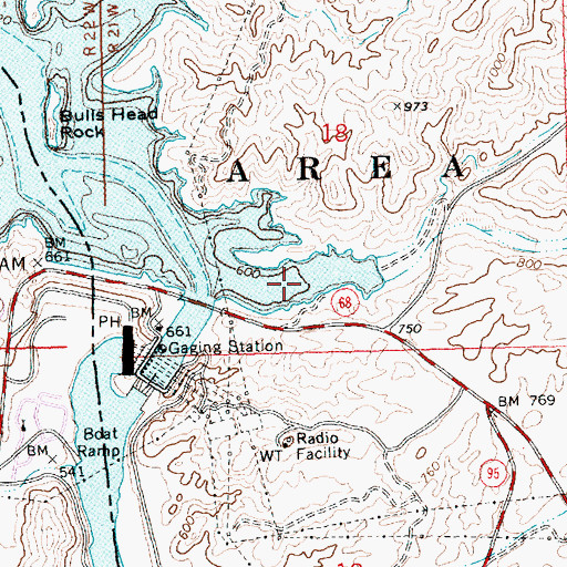 Topographic Map of Stopsign Cove, AZ