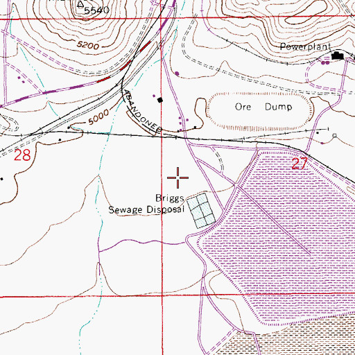 Topographic Map of KBZB-AM (Bisbee), AZ