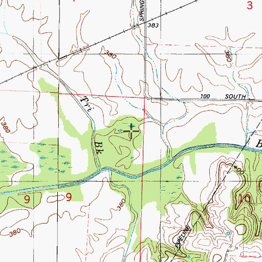 Topographic Map of Posey County, IN
