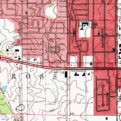 Topographic Map of Lake County, IN