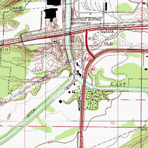 Topographic Map of East Arm Little Calumet River, IN