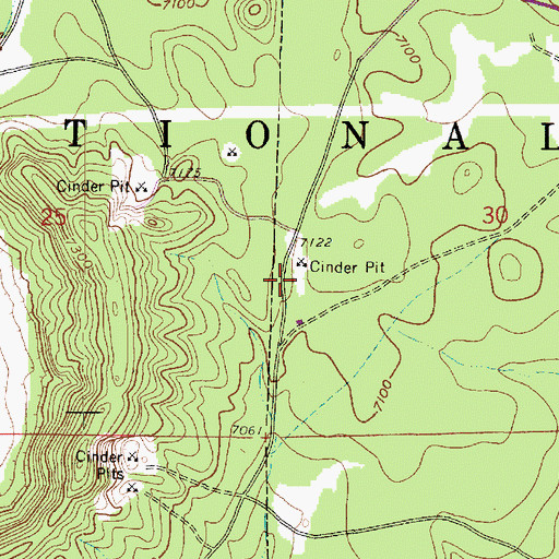 Topographic Map of KVNA-AM (Flagstaff), AZ