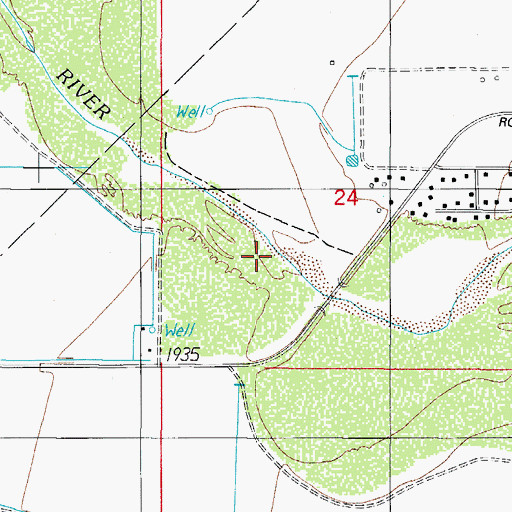 Topographic Map of KSAZ-AM (Marana), AZ