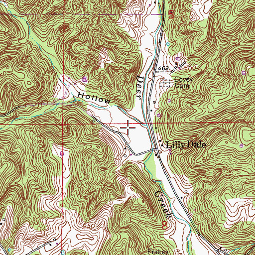 Topographic Map of Bolin Hollow, IN