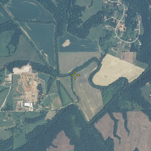 Aerial/Satellite Image of Clifty Branch, IN
