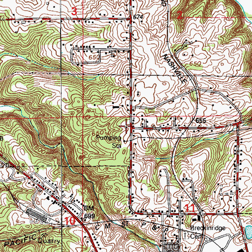 Topographic Map of Dive School, IN