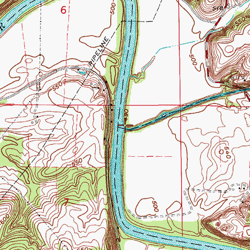 Topographic Map of Guthrie Creek, IN