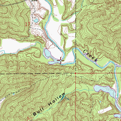 Topographic Map of Indian Fork, IN