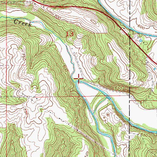 Topographic Map of Little Indian Creek, IN