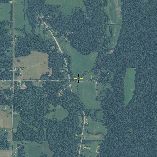 Aerial/Satellite Image of Mitchell Branch, IN