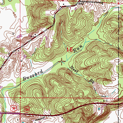Topographic Map of Nest Brook, IN