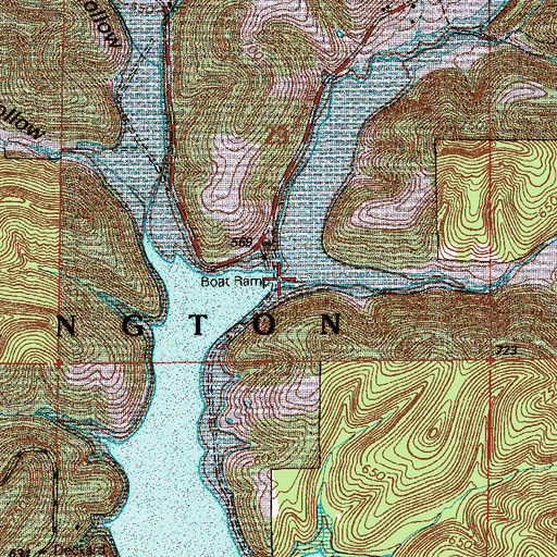 Topographic Map of Panther Creek, IN
