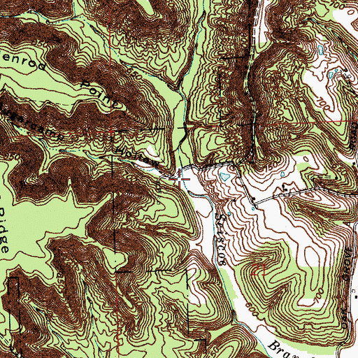 Topographic Map of Sugarcamp Hollow, IN