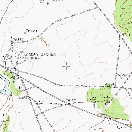 Topographic Map of KTNN-AM (Window Rock), AZ