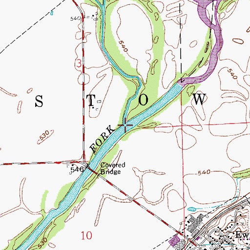 Topographic Map of White Creek, IN
