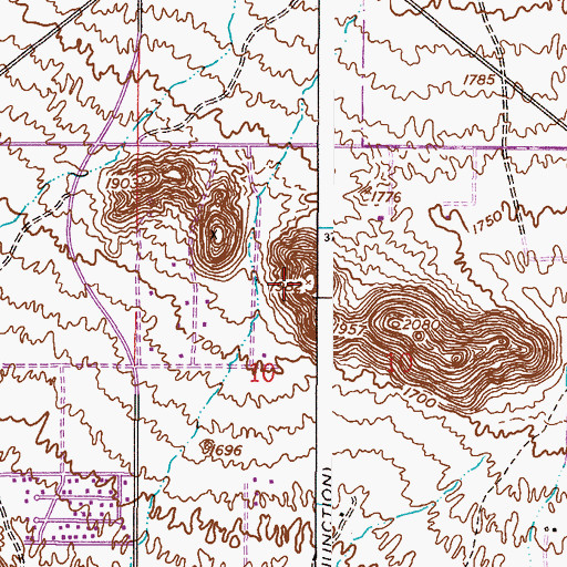 Topographic Map of KVVA-FM (Apache Junction), AZ