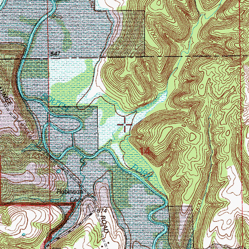 Topographic Map of Bad Hollow, IN
