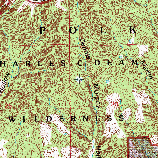 Topographic Map of Jay Pond, IN