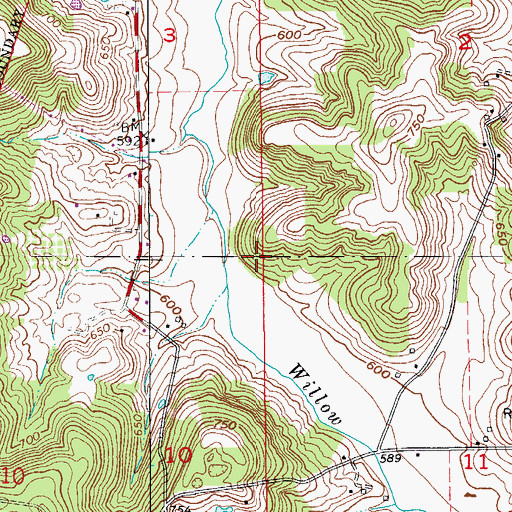 Topographic Map of Orange County, IN
