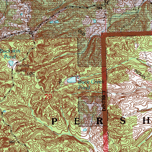 Topographic Map of Buck Creek Pond, IN