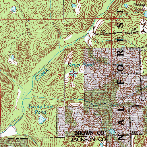 Topographic Map of Meyer Pond, IN