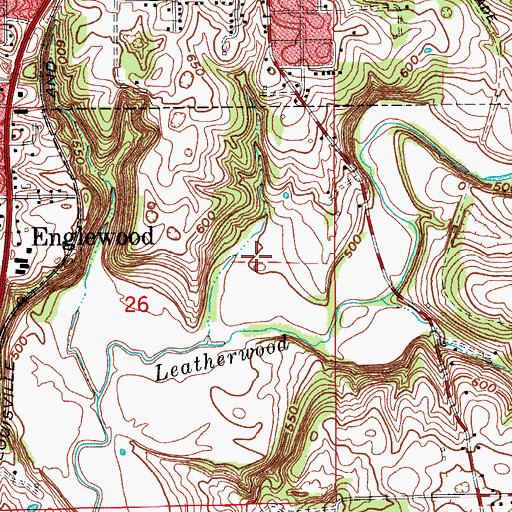 Topographic Map of Lawrence County, IN
