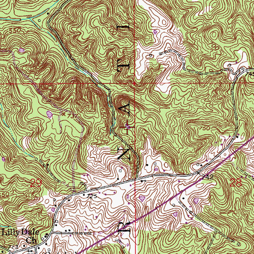 Topographic Map of Gatchel Pond, IN
