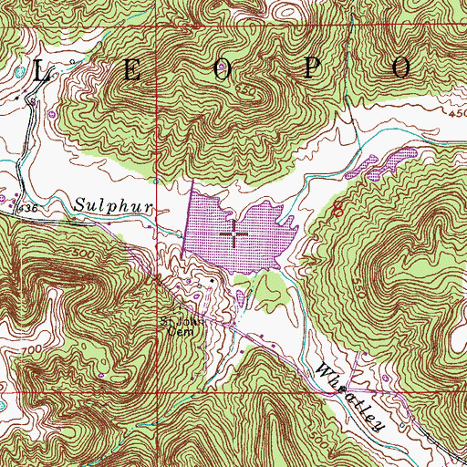 Topographic Map of Mill Lake, IN