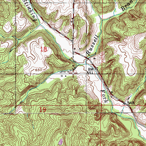 Topographic Map of Dexter Well (historical), IN