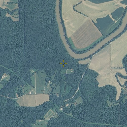 Aerial/Satellite Image of Shell Mound, IN