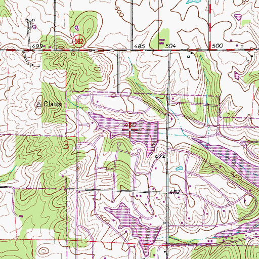 Topographic Map of Noel Lake, IN